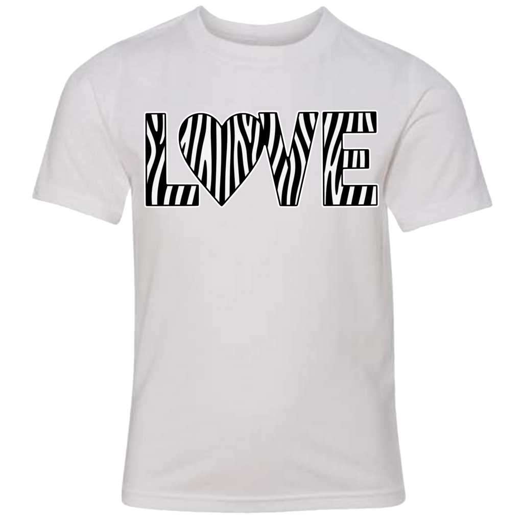 LOVE - Zebra T-Shirt (kids sizes)