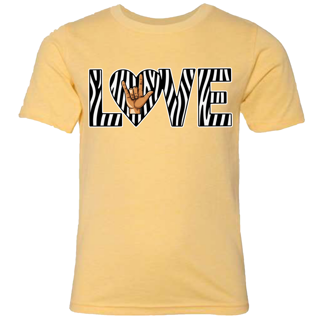 LOVE - Zebra T-Shirt (kids sizes)