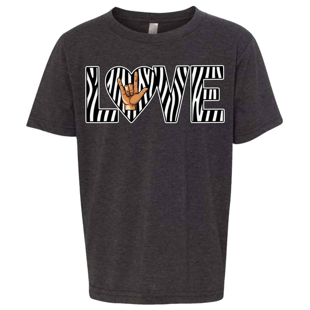 LOVE - Zebra T-Shirt (kids sizes)
