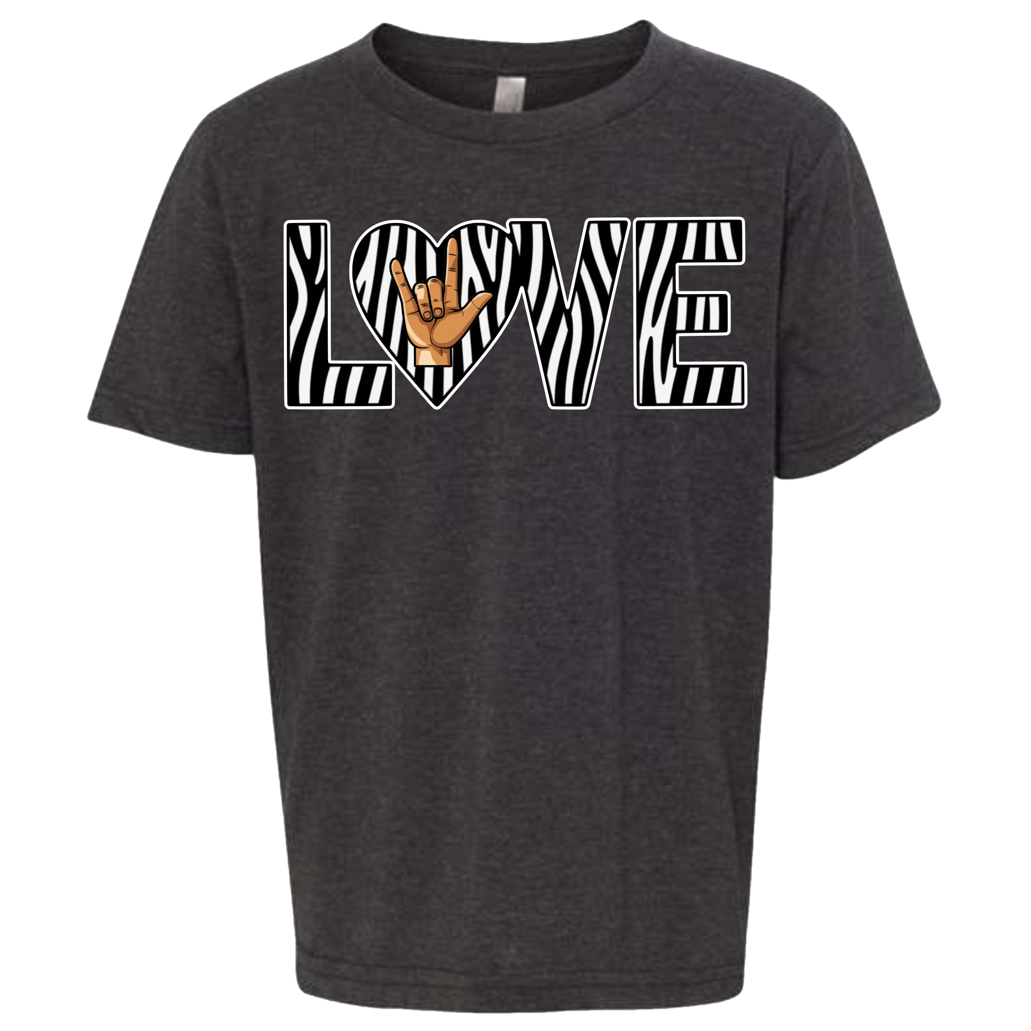 LOVE - Zebra T-Shirt (kids sizes)
