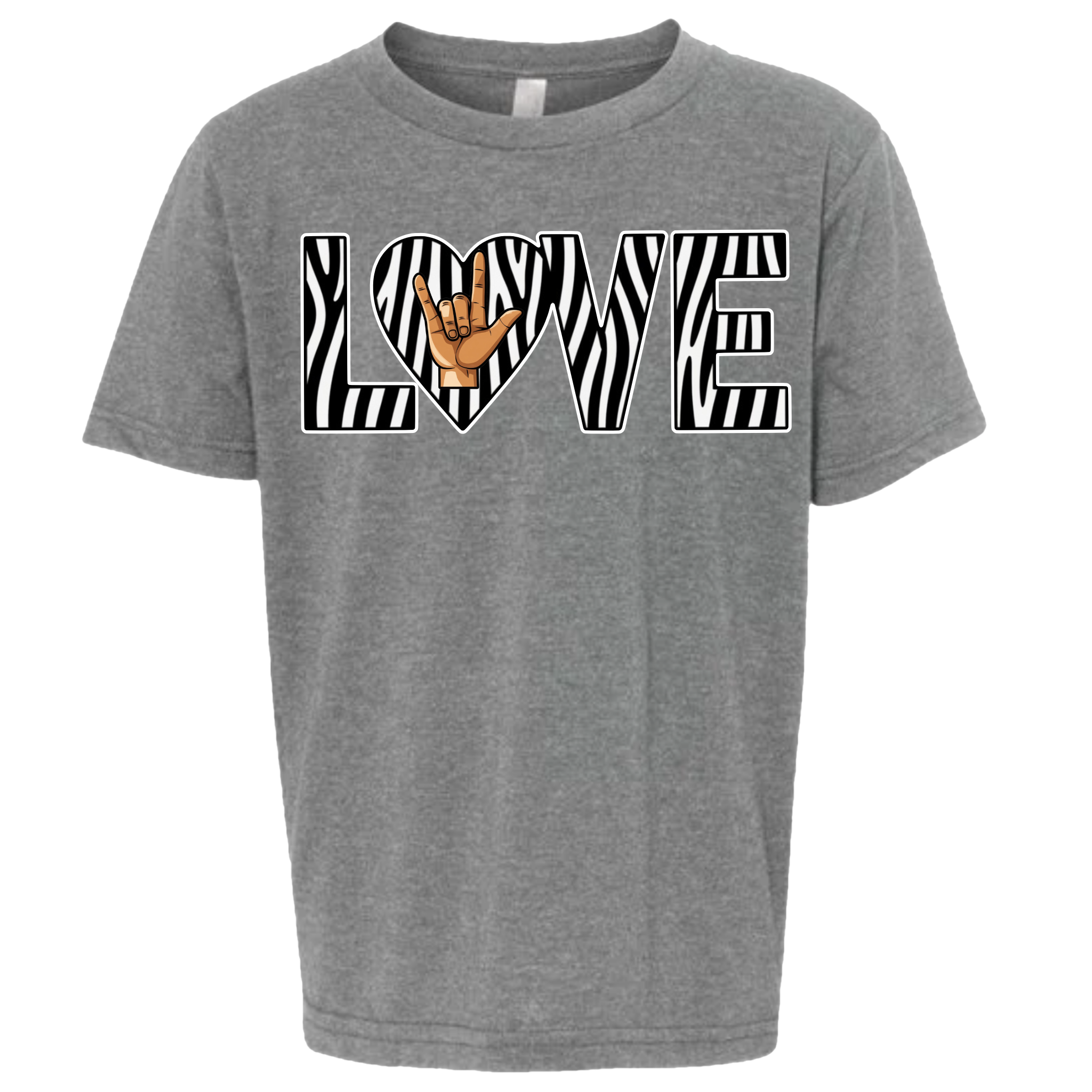 LOVE - Zebra T-Shirt (kids sizes)