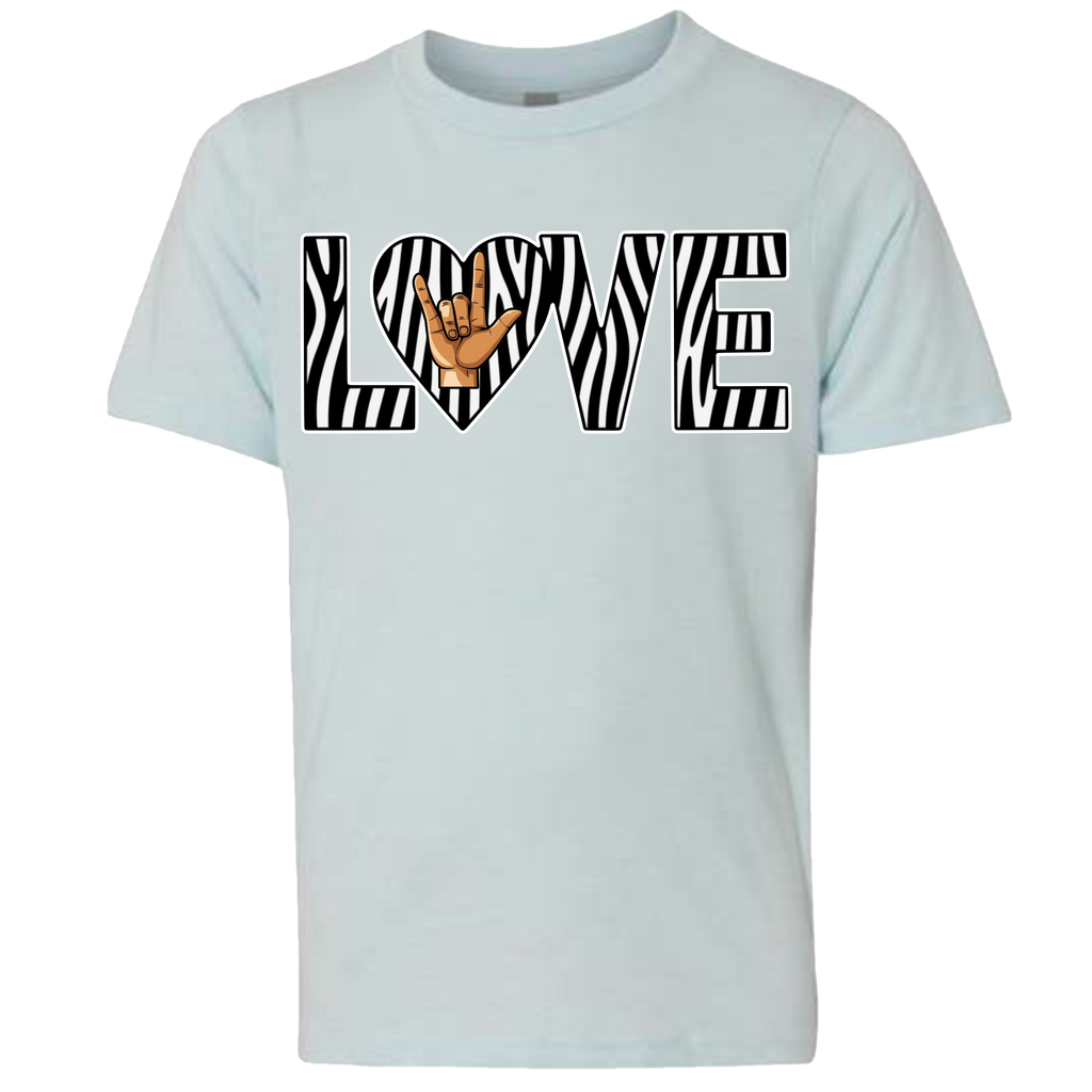 LOVE - Zebra T-Shirt (kids sizes)