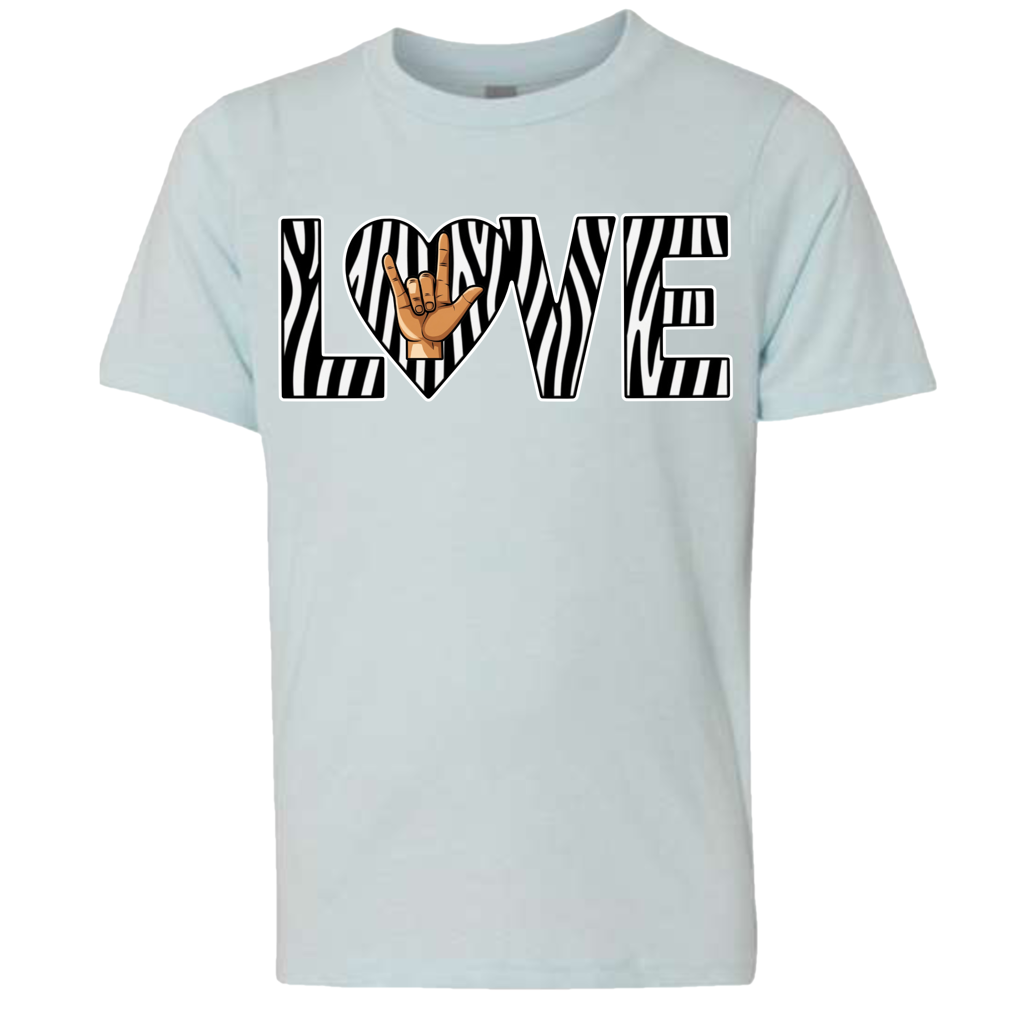 LOVE - Zebra T-Shirt (kids sizes)
