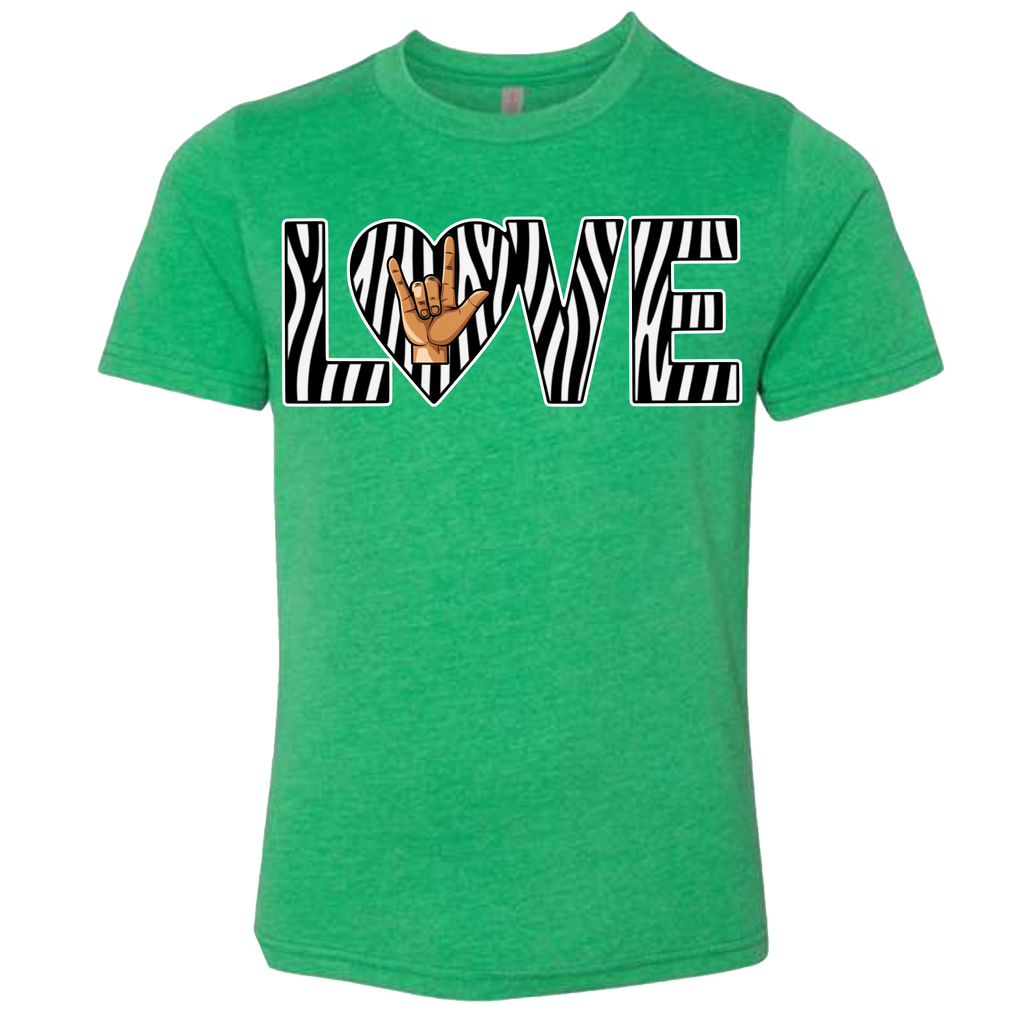 LOVE - Zebra T-Shirt (kids sizes)