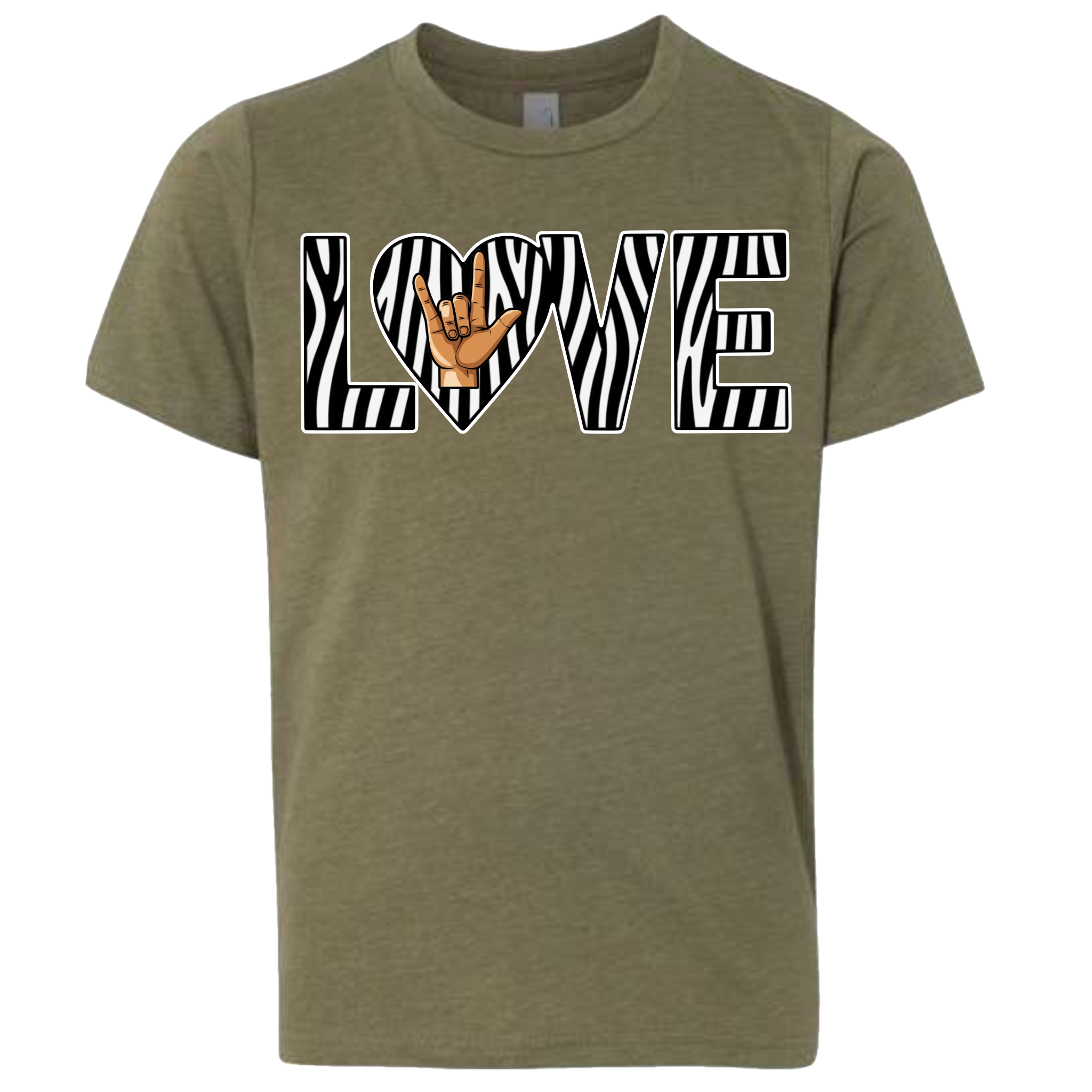 LOVE - Zebra T-Shirt (kids sizes)