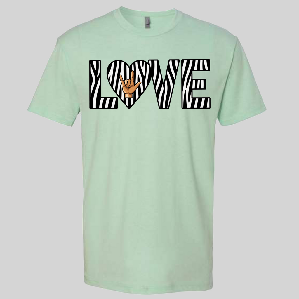 LOVE - Zebra T-Shirt