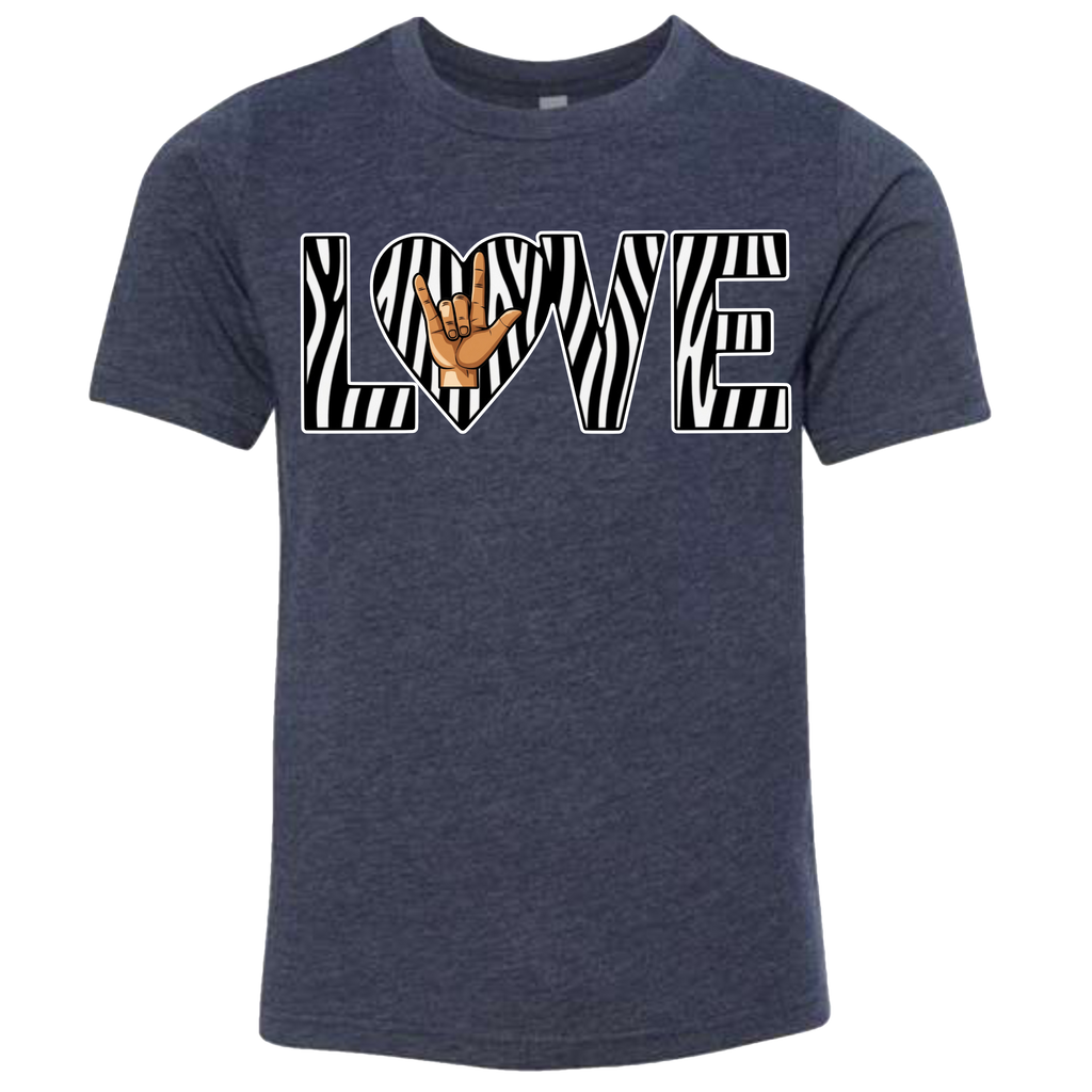 LOVE - Zebra T-Shirt (kids sizes)