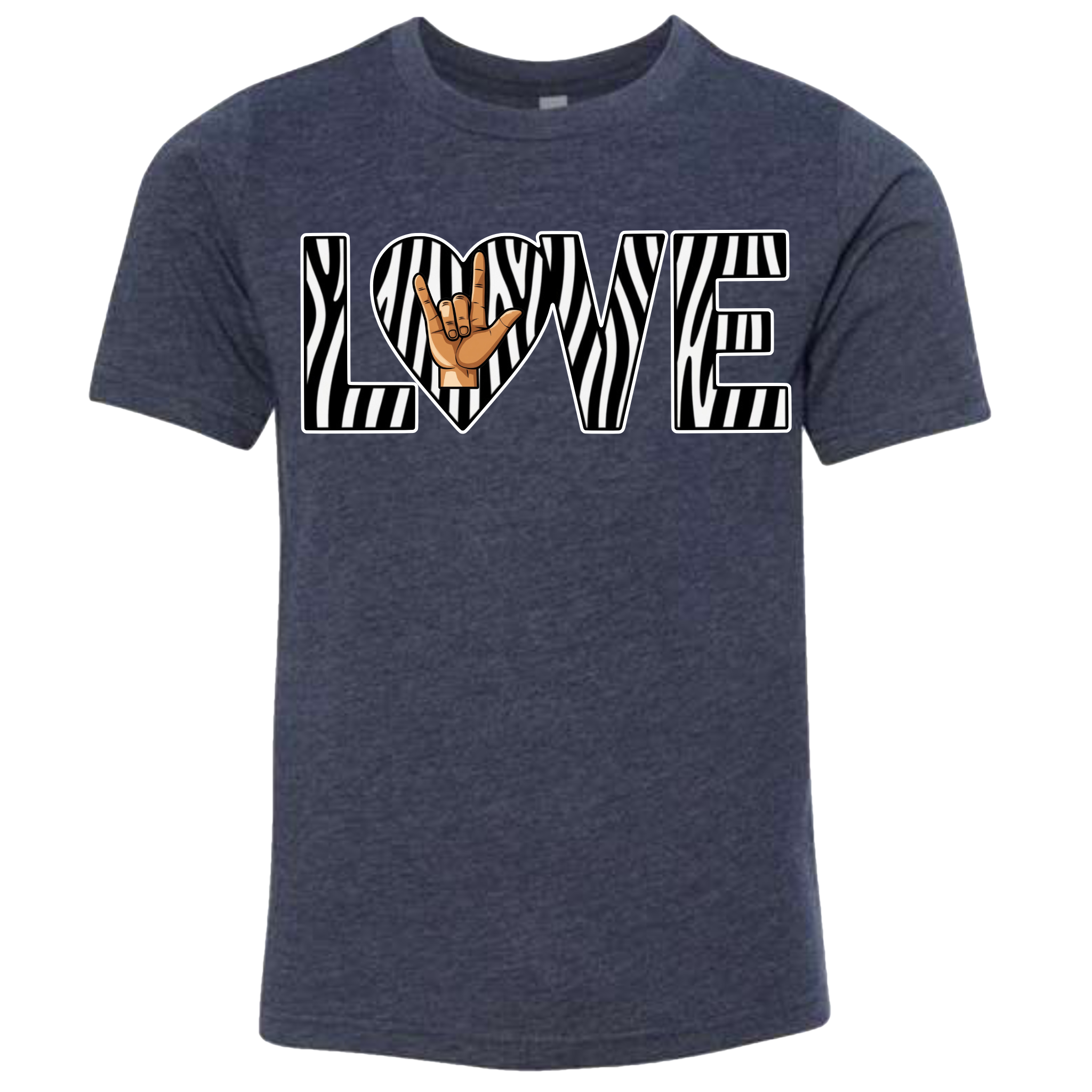 LOVE - Zebra T-Shirt (kids sizes)