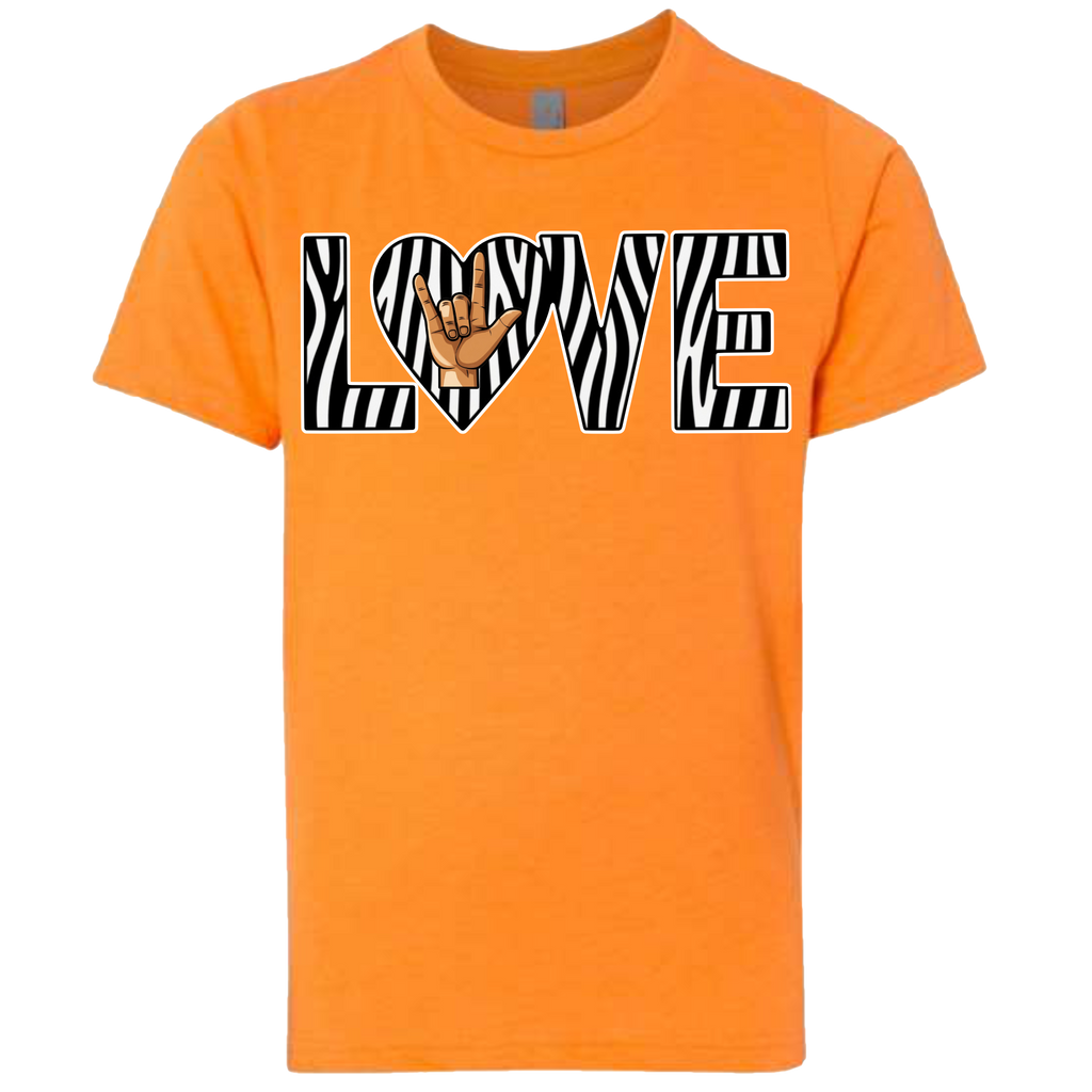 LOVE - Zebra T-Shirt (kids sizes)