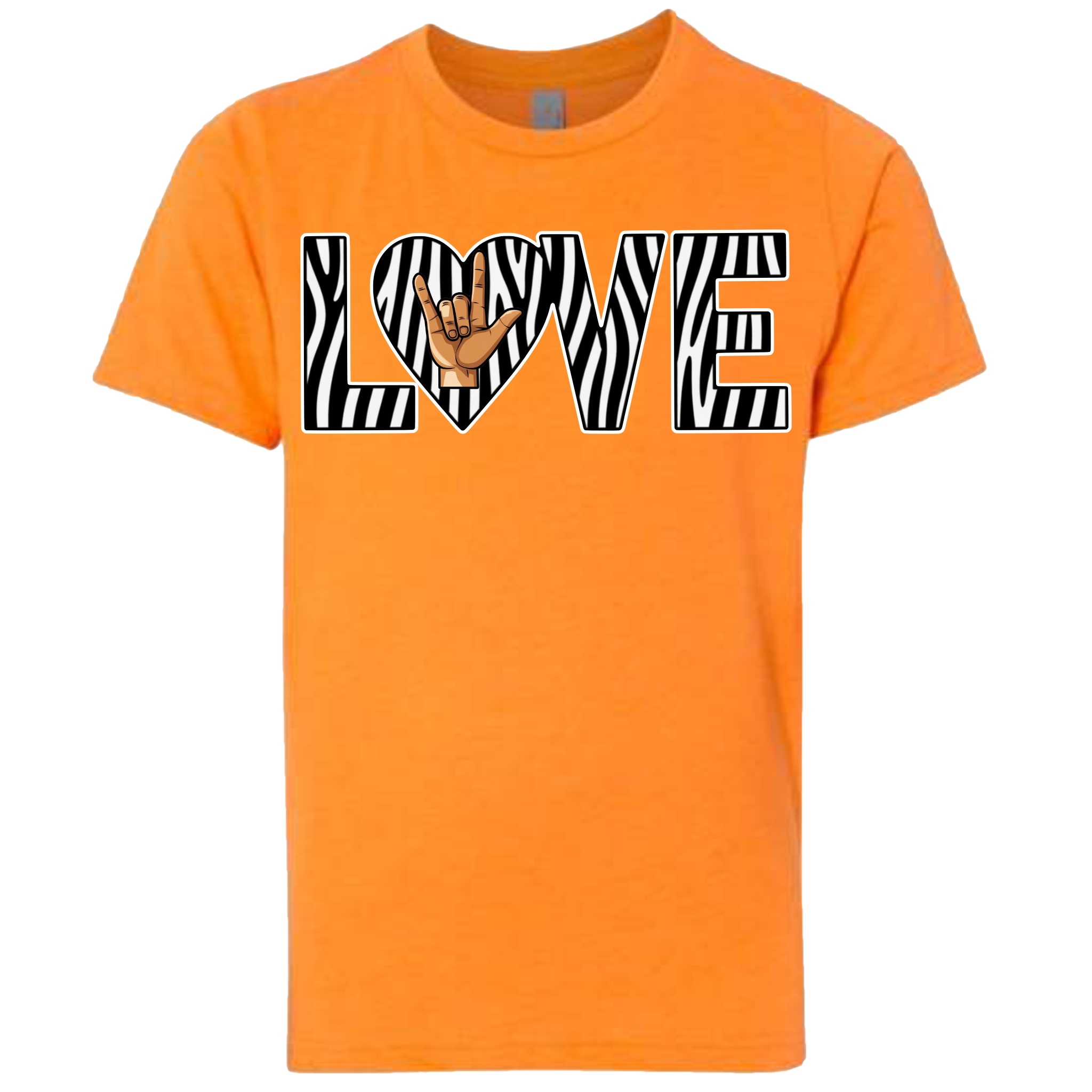 LOVE - Zebra T-Shirt (kids sizes)