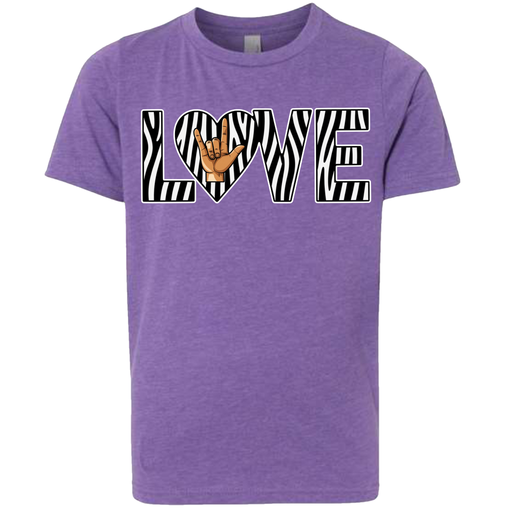 LOVE - Zebra T-Shirt (kids sizes)