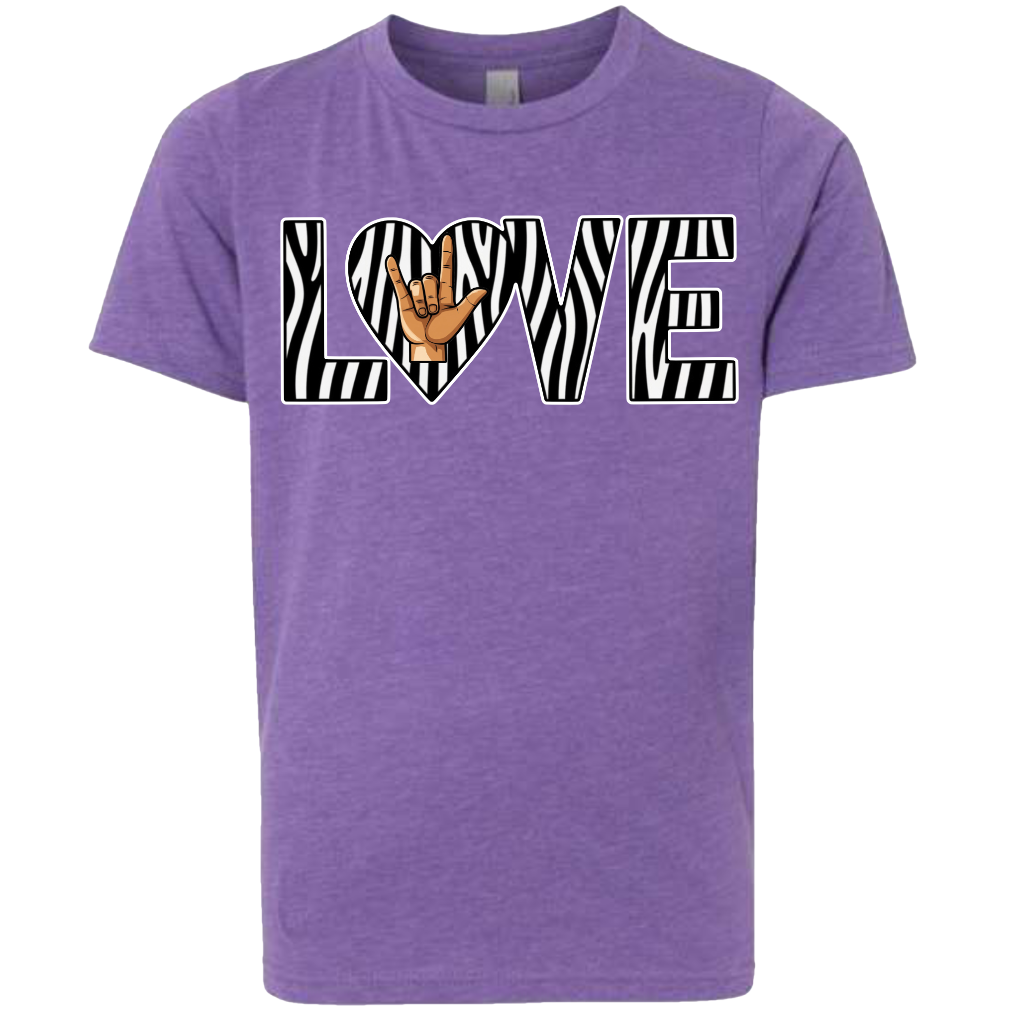 LOVE - Zebra T-Shirt (kids sizes)