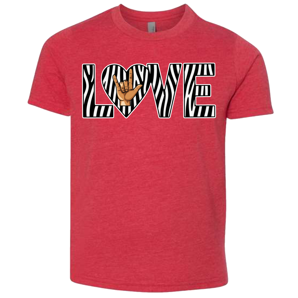 LOVE - Zebra T-Shirt (kids sizes)