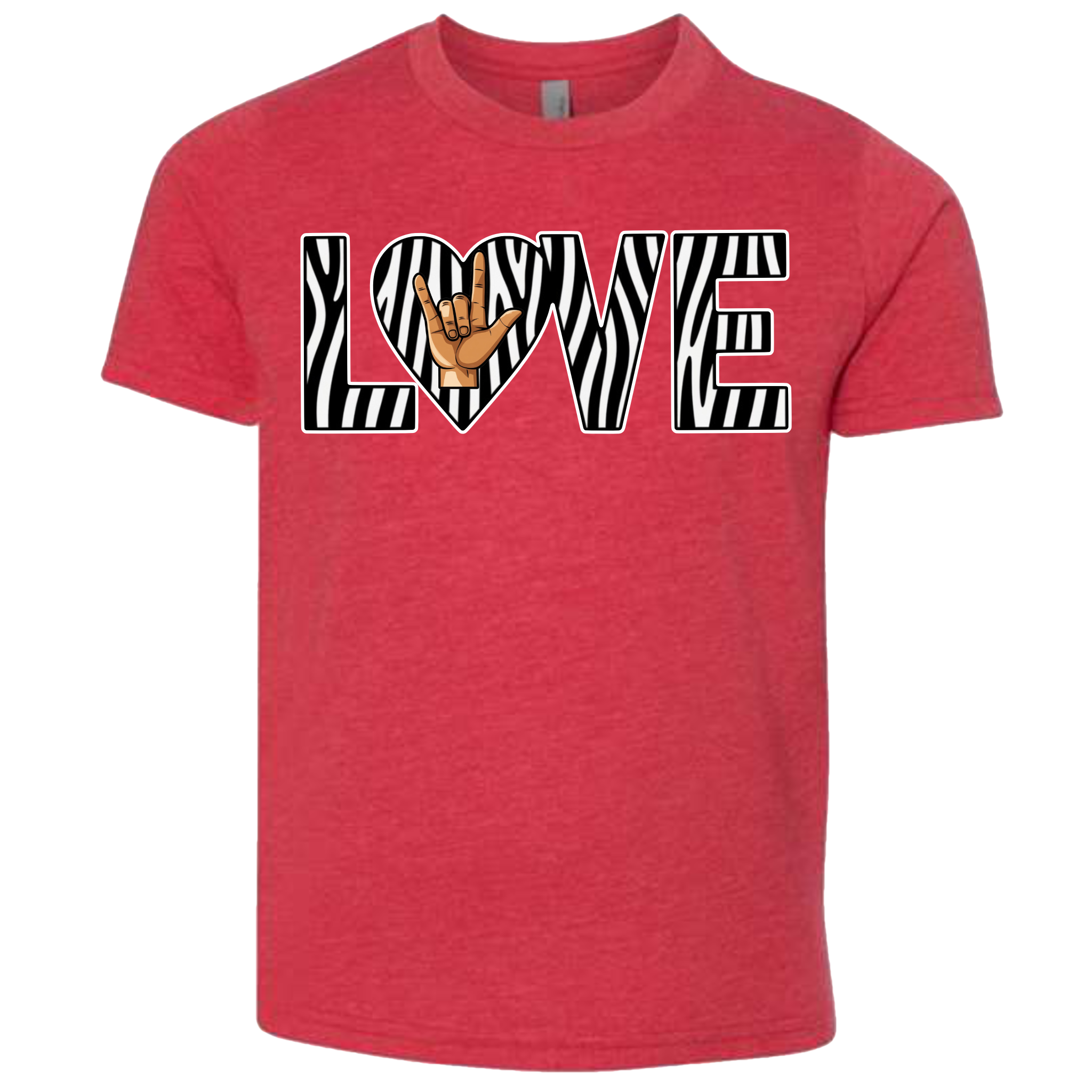 LOVE - Zebra T-Shirt (kids sizes)