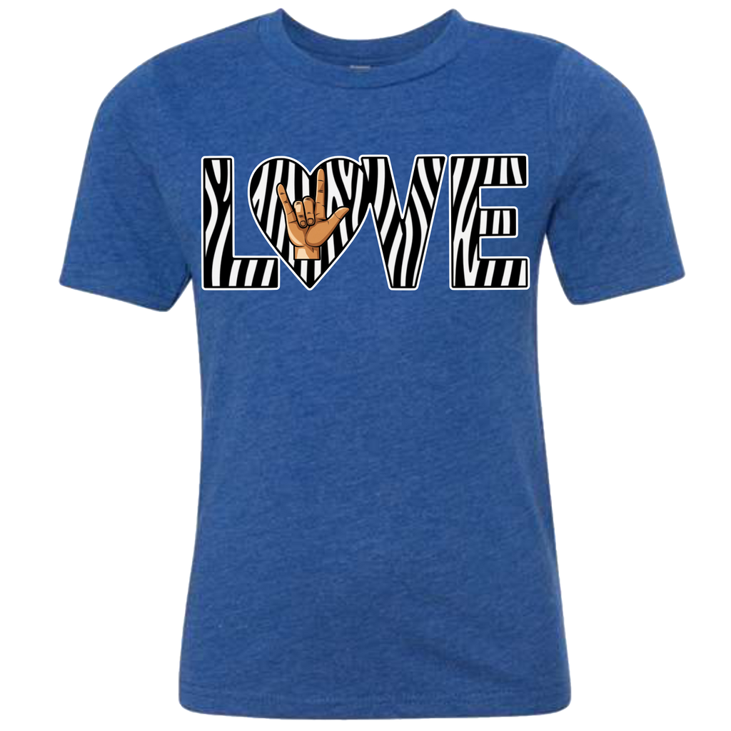 LOVE - Zebra T-Shirt (kids sizes)