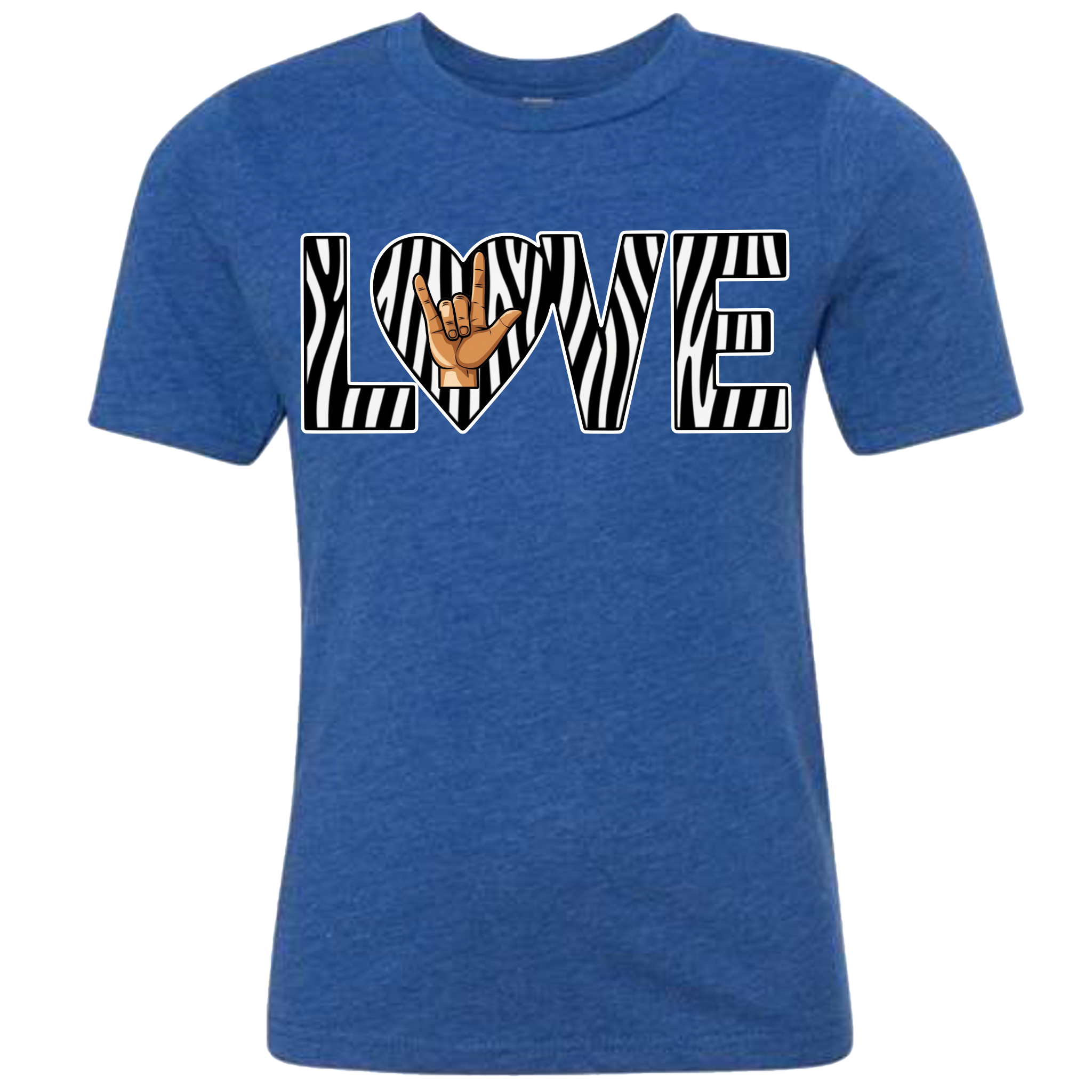 LOVE - Zebra T-Shirt (kids sizes)