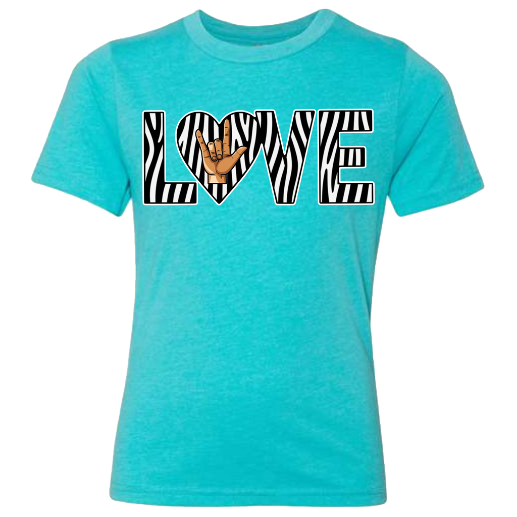 LOVE - Zebra T-Shirt (kids sizes)