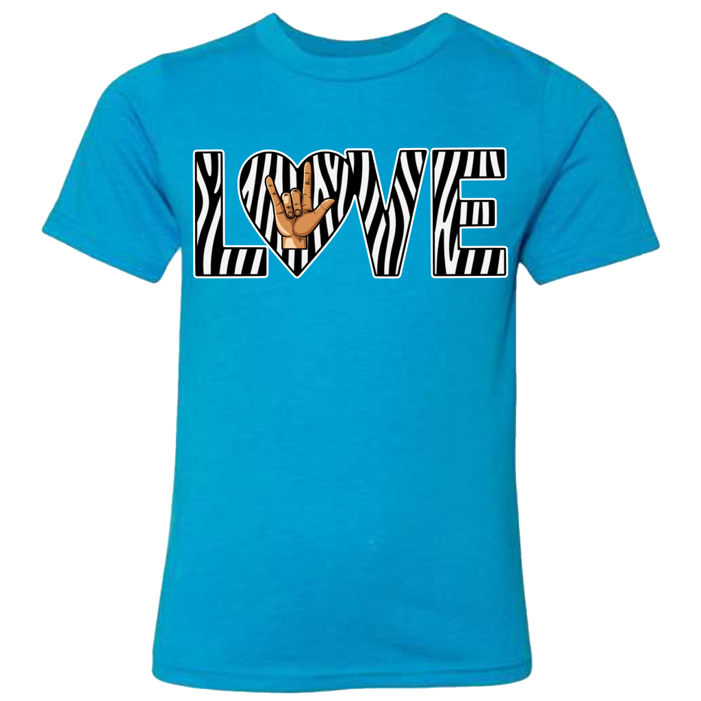 LOVE - Zebra T-Shirt (kids sizes)