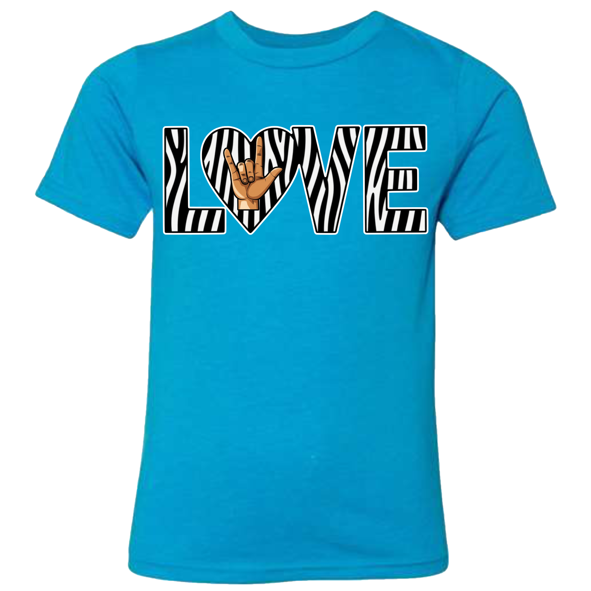 LOVE - Zebra T-Shirt (kids sizes)