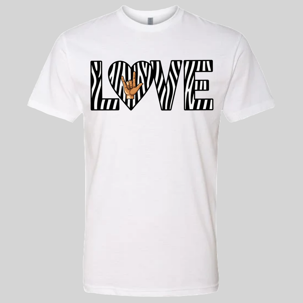 LOVE - Zebra T-Shirt