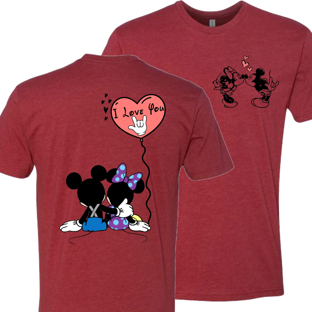 Mickey & Minnie Kissing Balloon T-Shirt