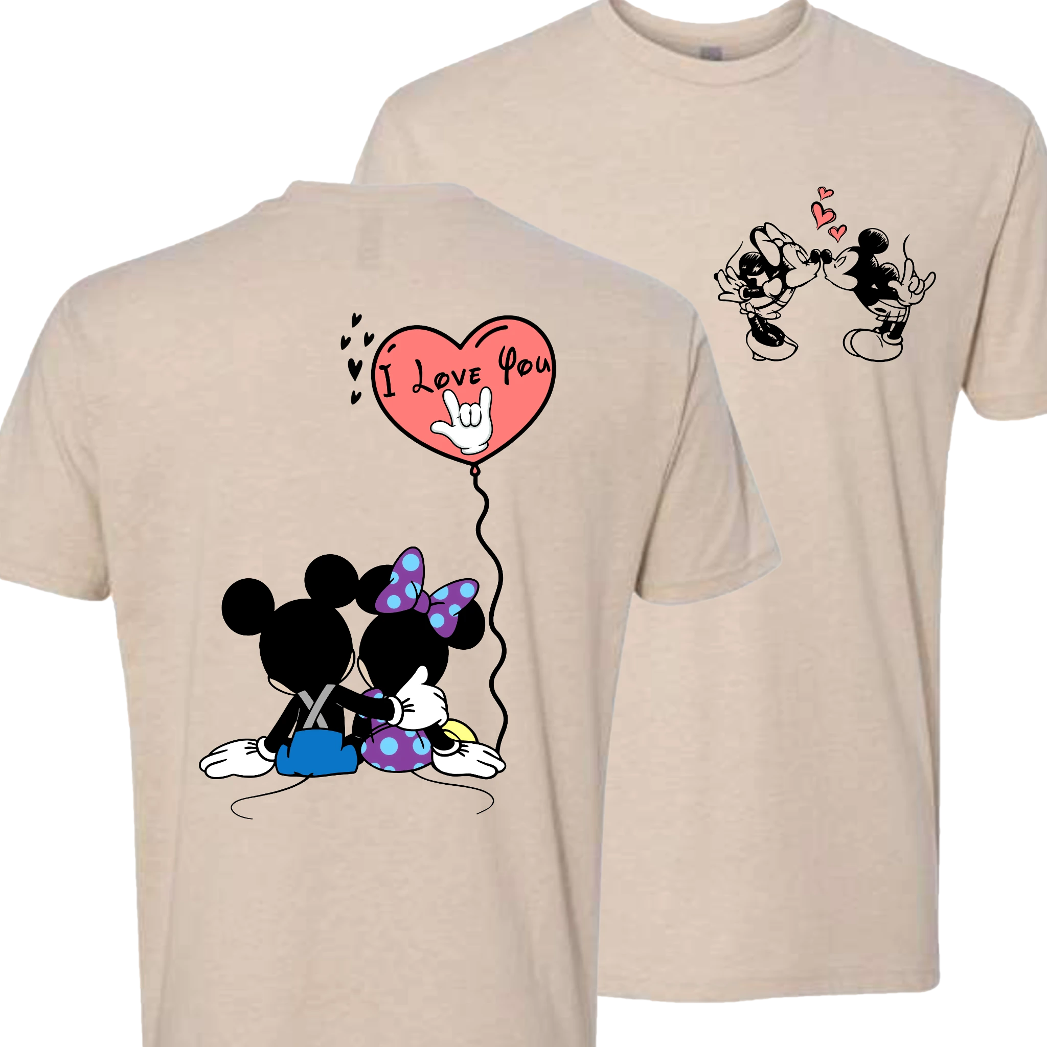 Mickey & Minnie Kissing Balloon T-Shirt