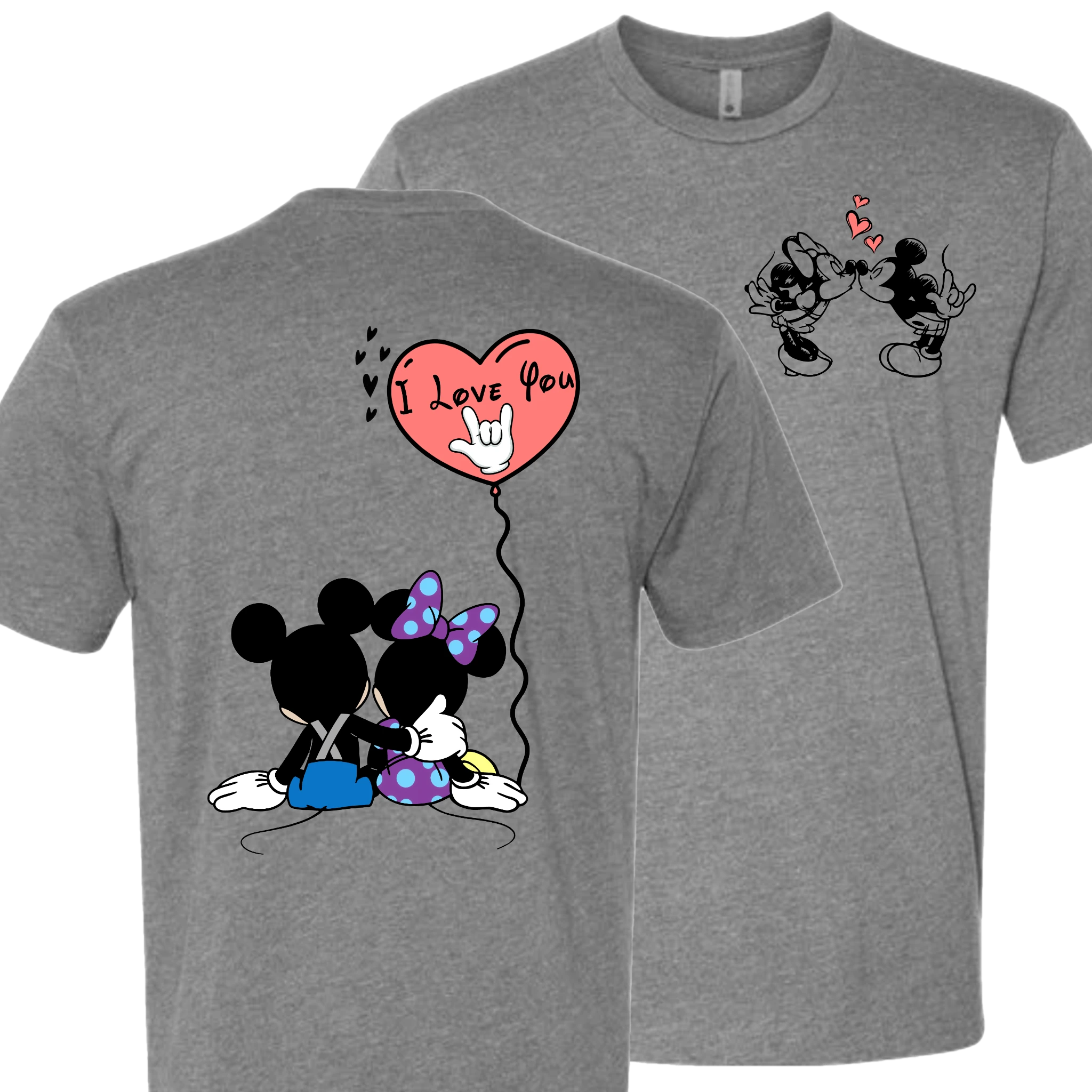Mickey & Minnie Kissing Balloon T-Shirt