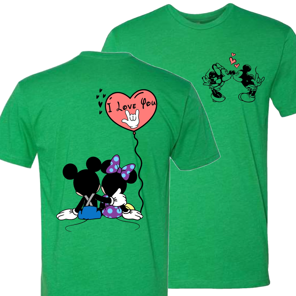 Mickey & Minnie Kissing Balloon T-Shirt
