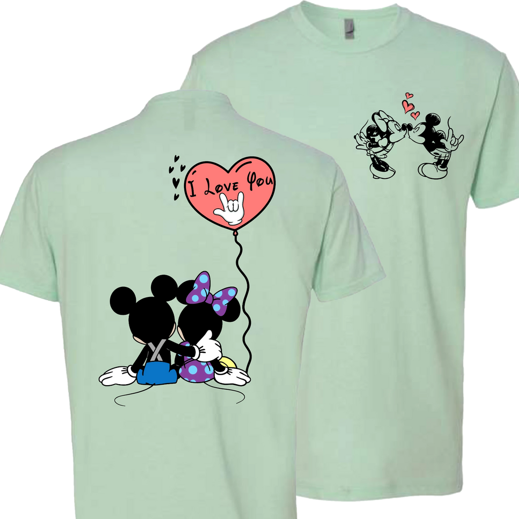 Mickey & Minnie Kissing Balloon T-Shirt