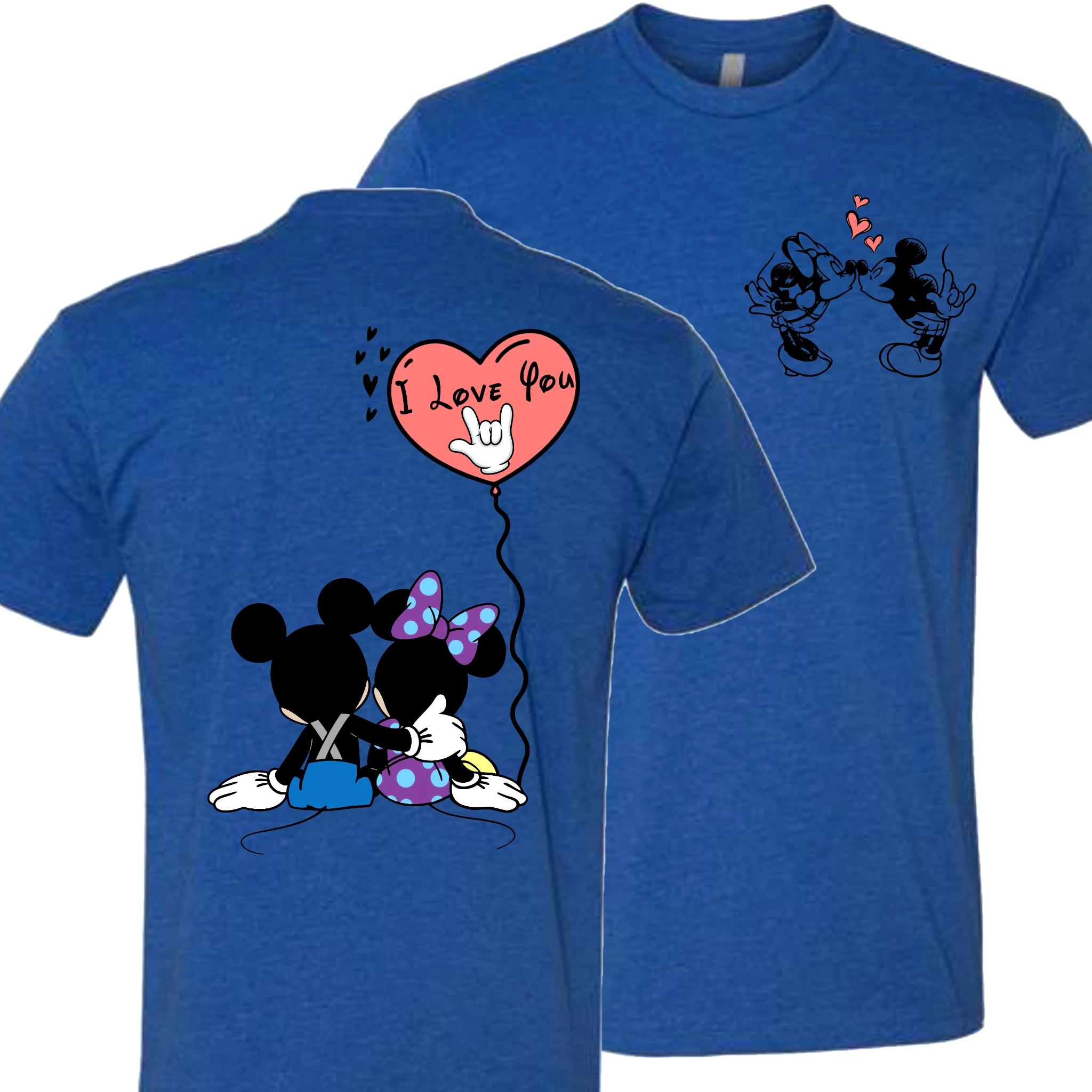 Mickey & Minnie Kissing Balloon T-Shirt