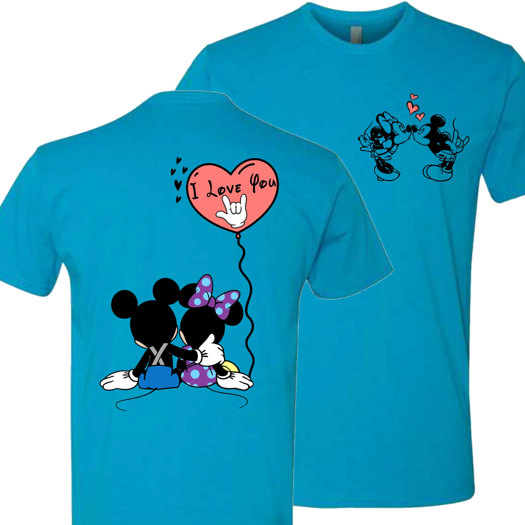 Mickey & Minnie Kissing Balloon T-Shirt