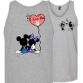 Mickey & Minnie Kissing Balloon Tank Top (MEN)