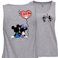 Mickey & Minnie Kissing Balloon Tank Top (WOMEN)