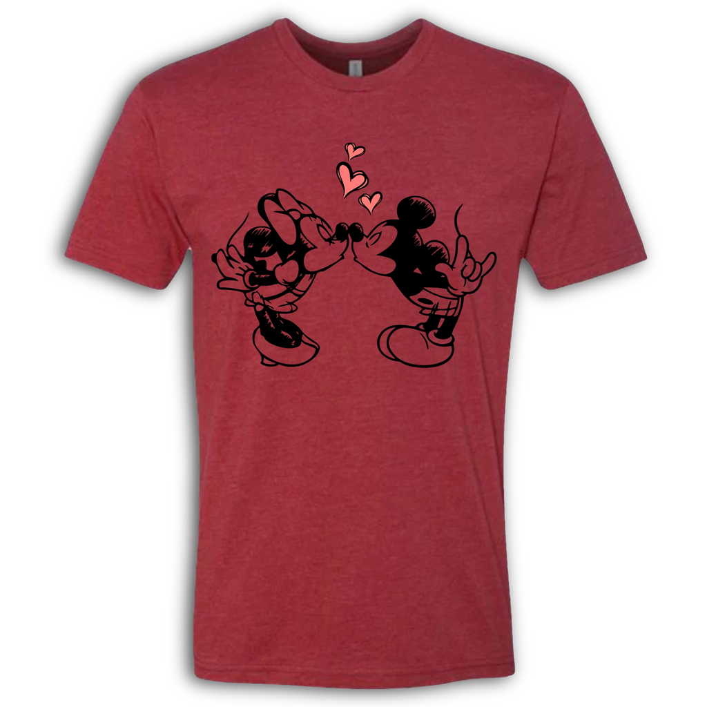 Mickey & Minnie Kissing T-Shirt