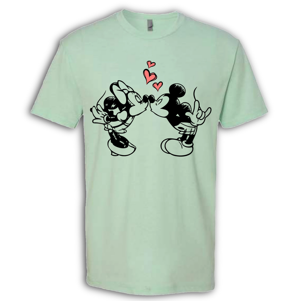 Mickey & Minnie Kissing T-Shirt