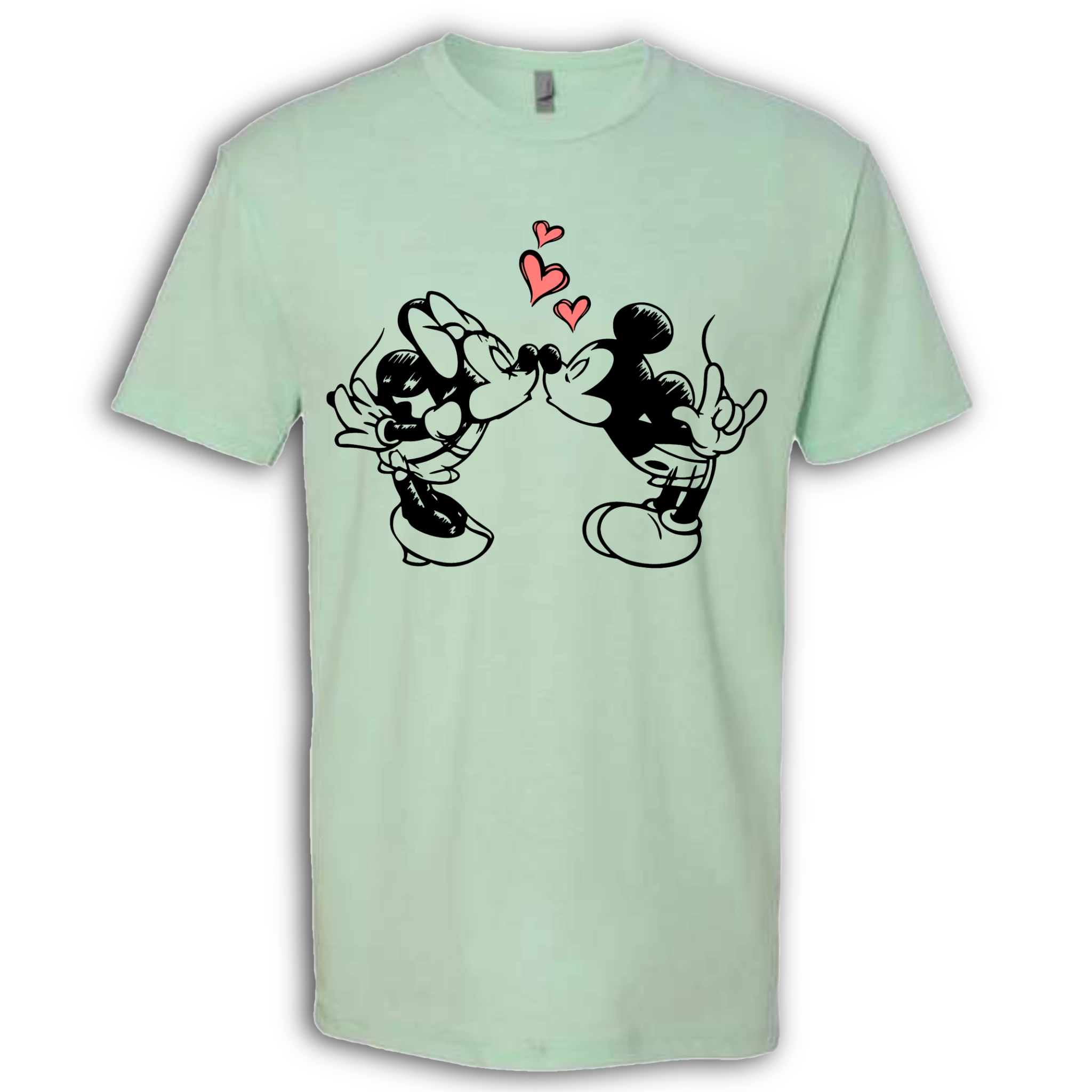 Mickey & Minnie Kissing T-Shirt