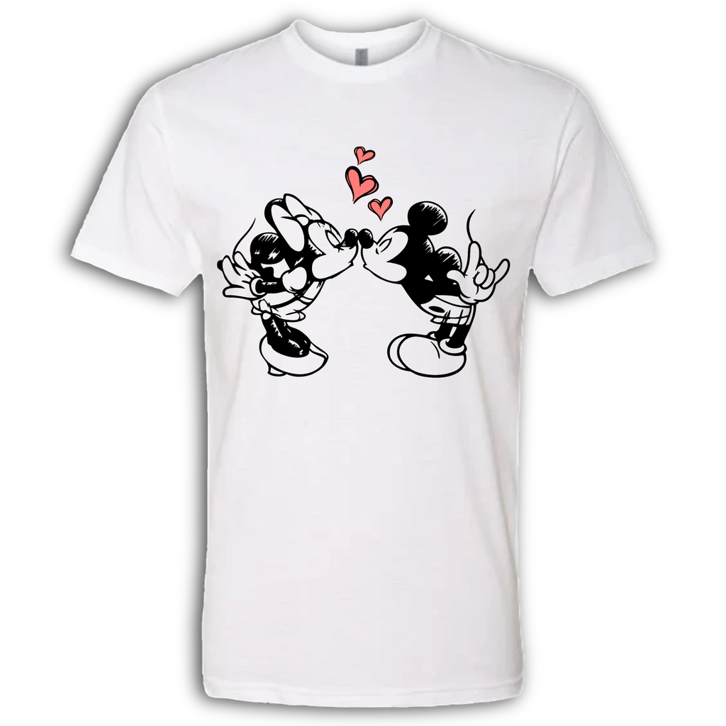 Mickey & Minnie Kissing T-Shirt