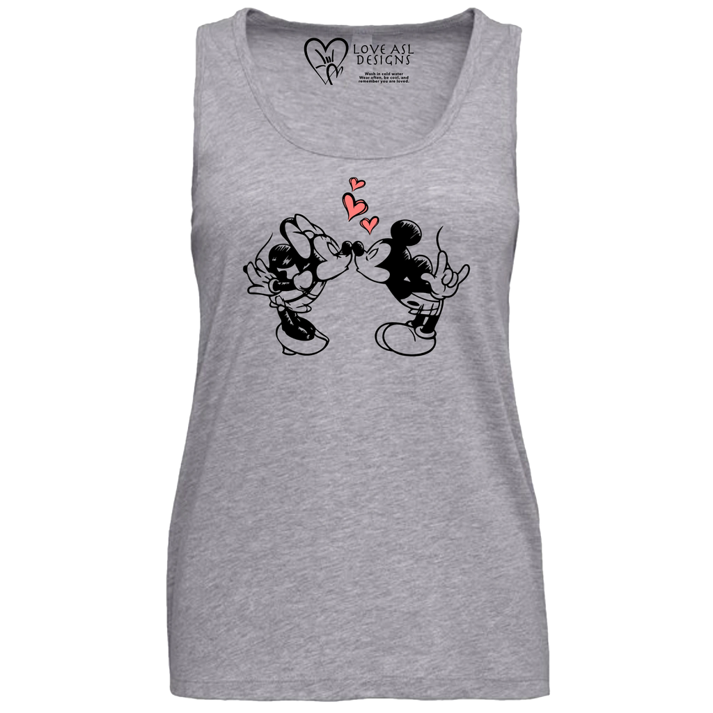 Mickey & Minnie Kissing  Tank Top (WOMEN)