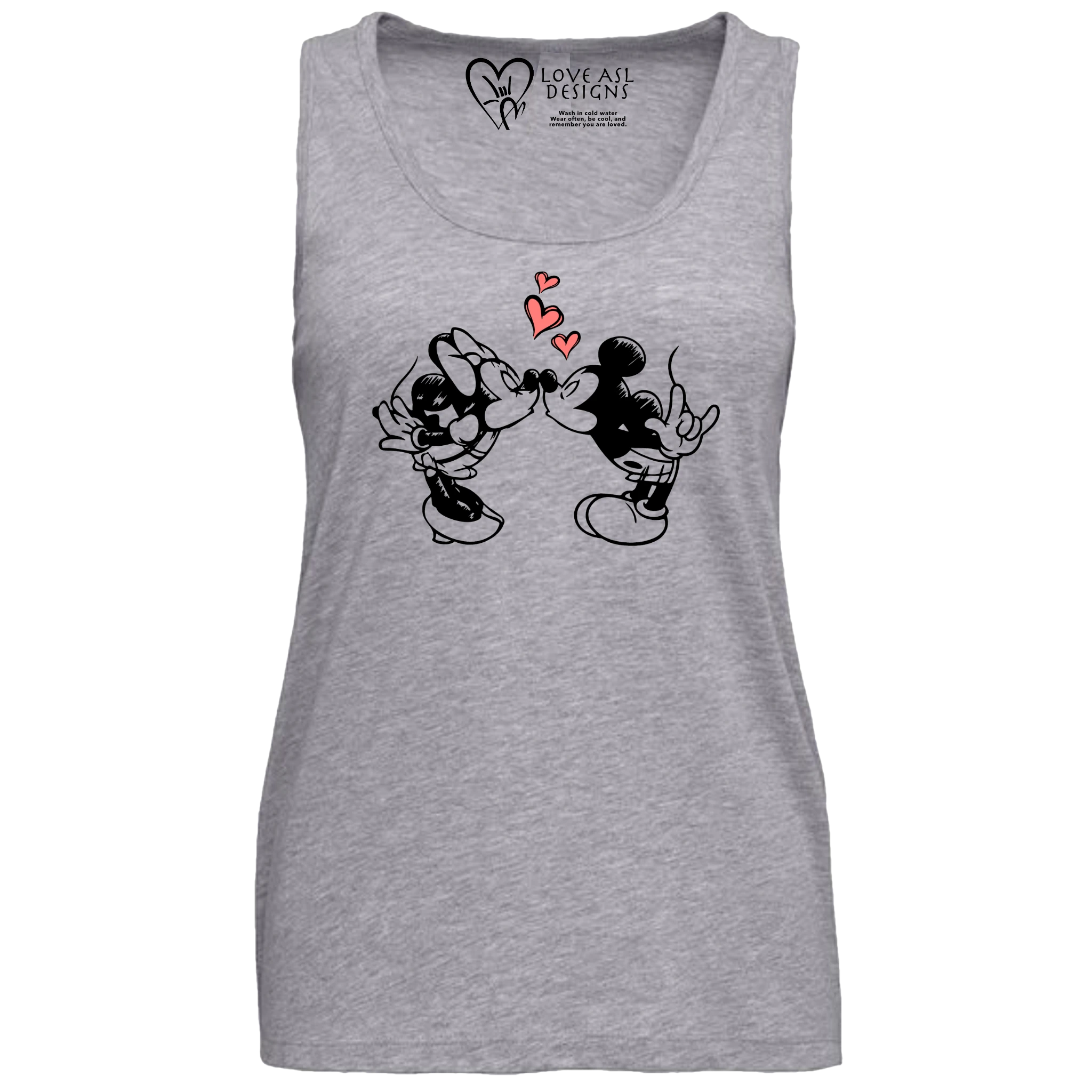 Mickey & Minnie Kissing  Tank Top (WOMEN)