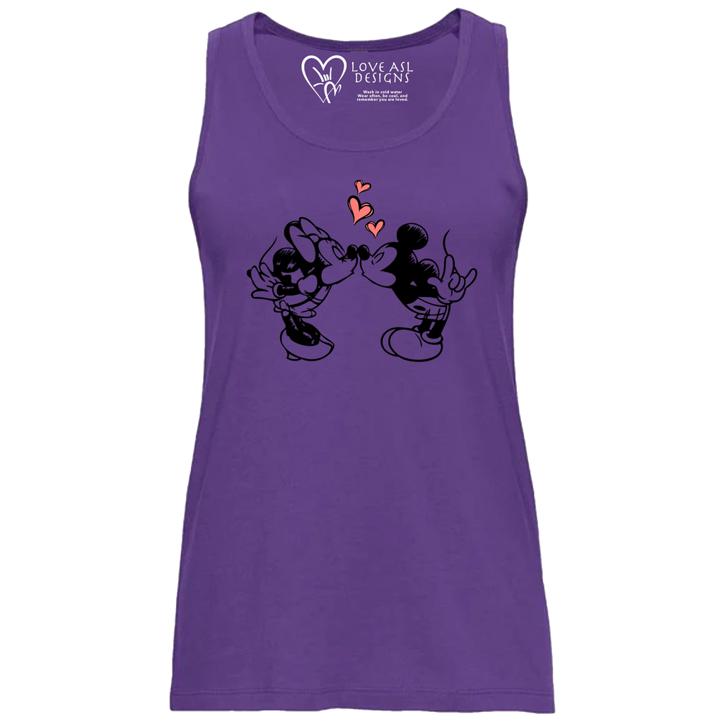 Mickey & Minnie Kissing  Tank Top (WOMEN)