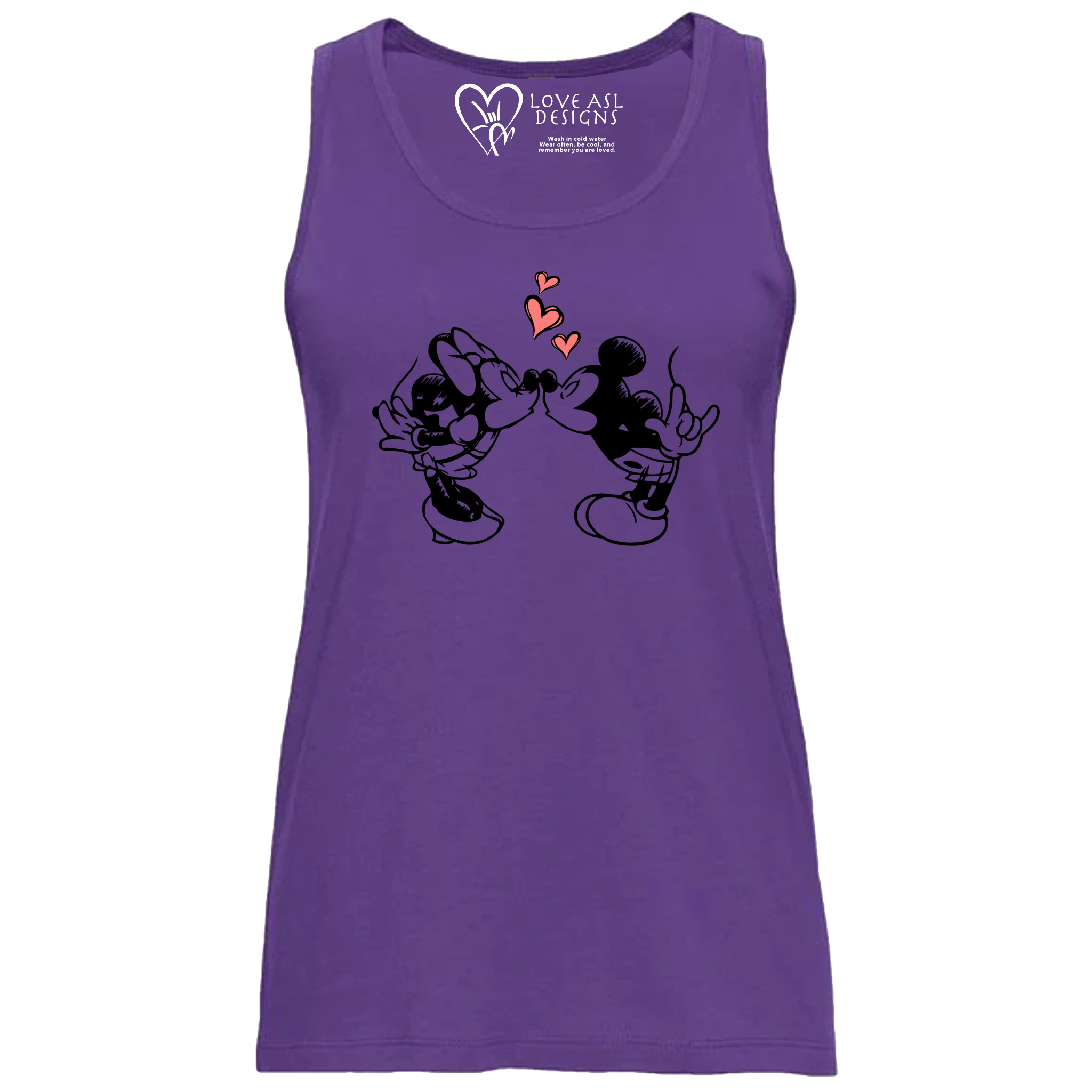 Mickey & Minnie Kissing  Tank Top (WOMEN)