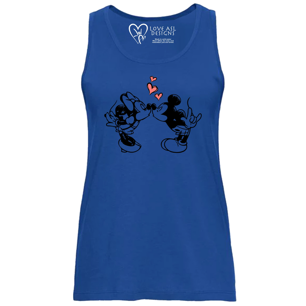 Mickey & Minnie Kissing  Tank Top (WOMEN)