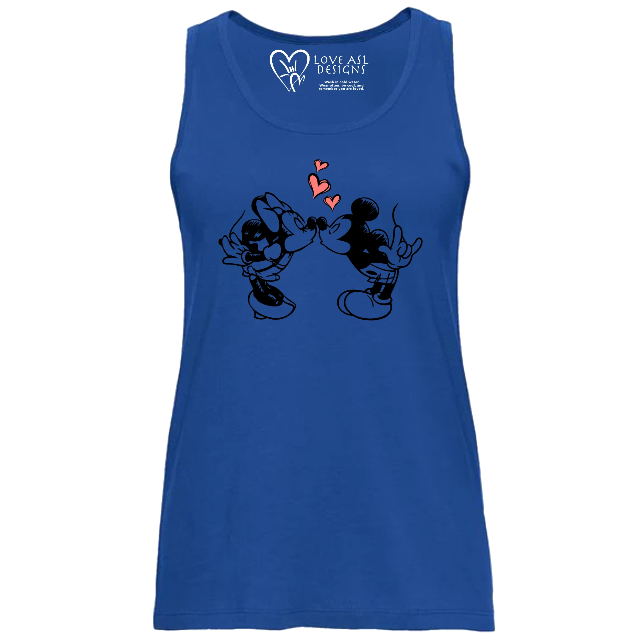 Mickey & Minnie Kissing  Tank Top (WOMEN)
