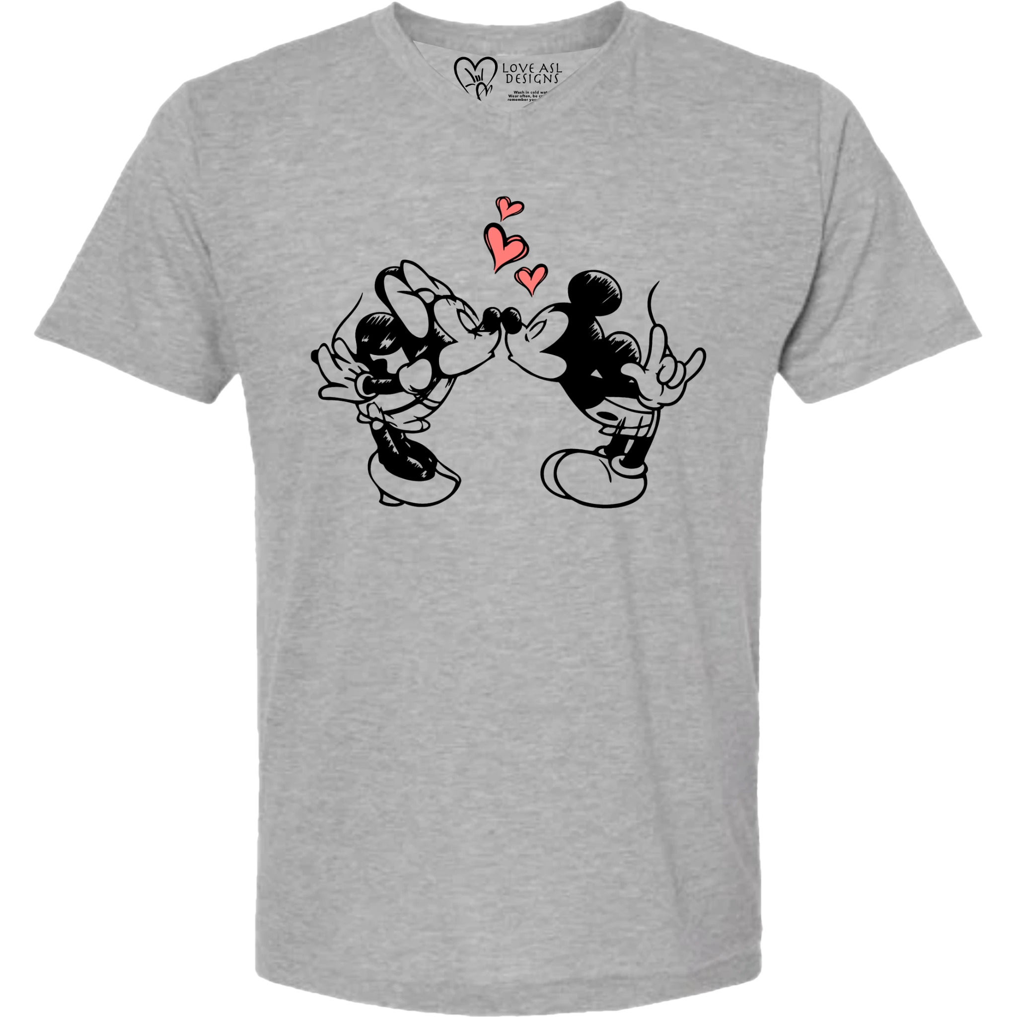 Mickey & Minnie Kissing V-Neck (MEN)