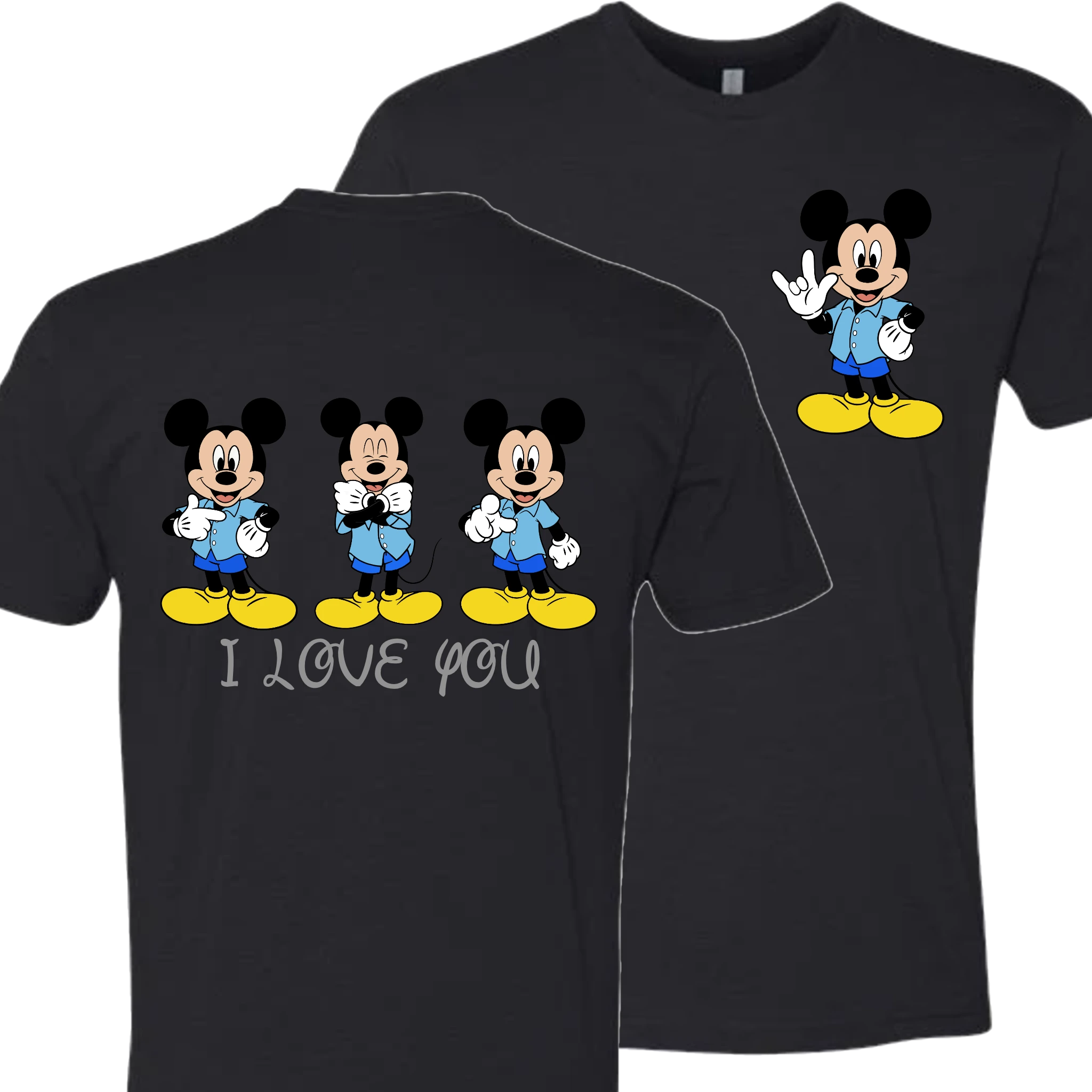 Mickey ILY I Love You T-Shirt