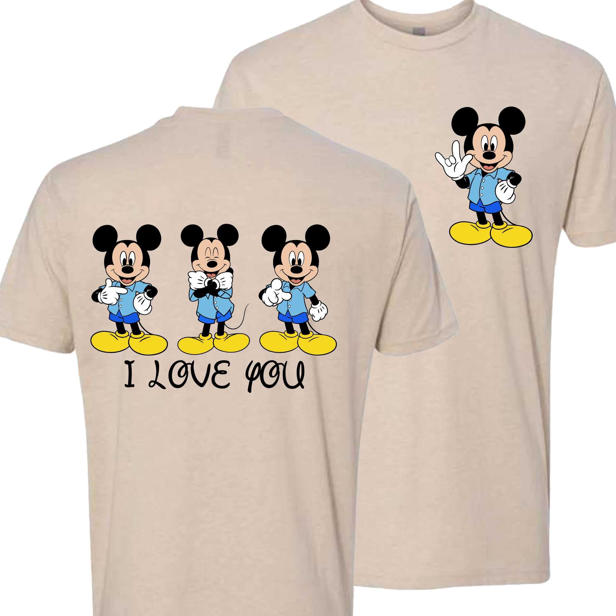 Mickey ILY I Love You T-Shirt