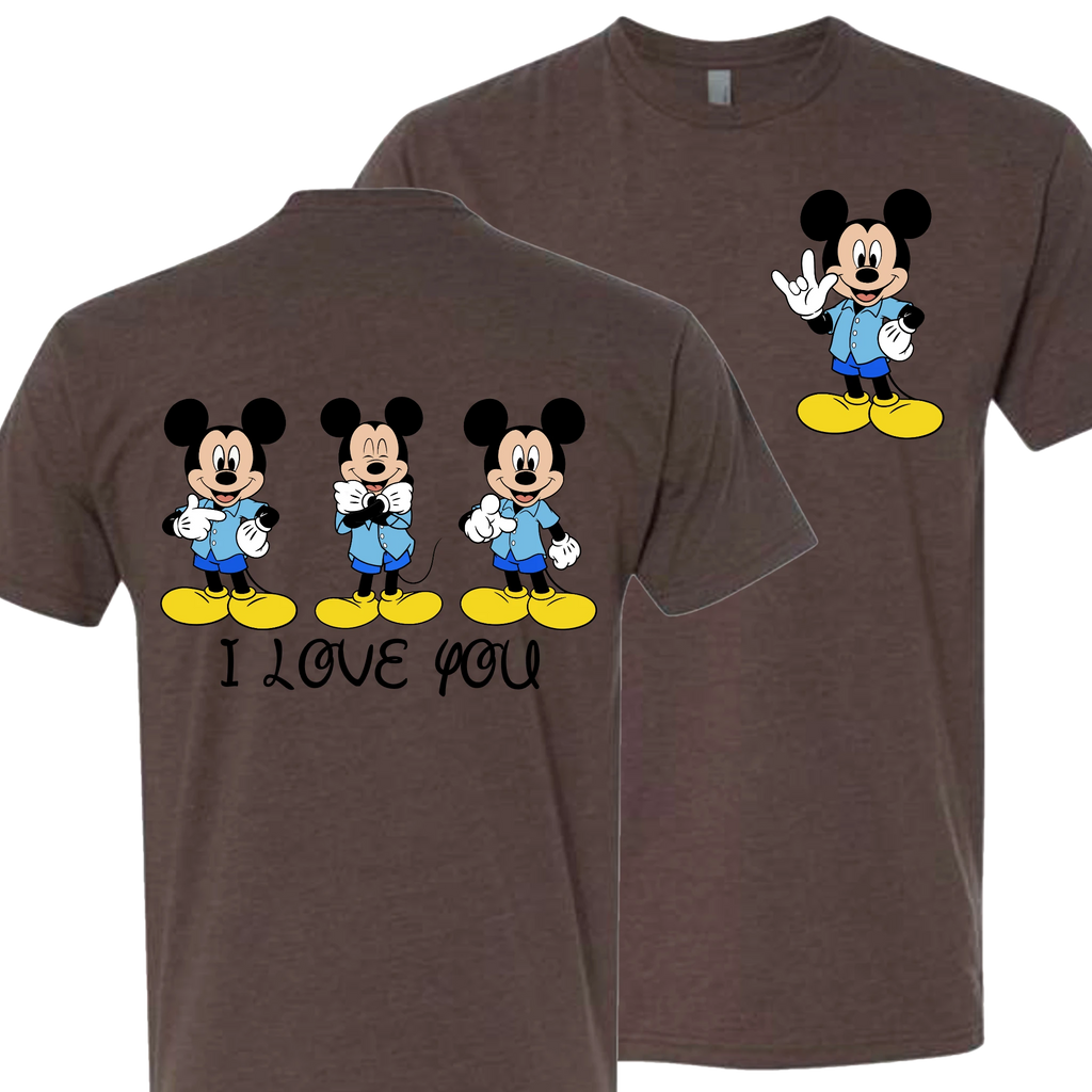 Mickey ILY I Love You T-Shirt