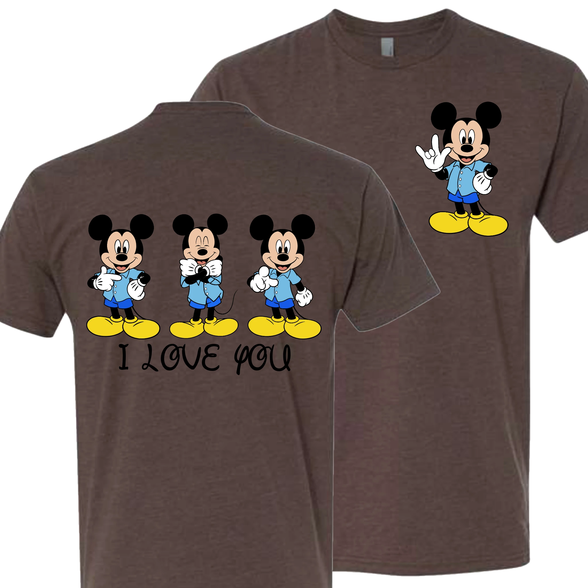 Mickey ILY I Love You T-Shirt