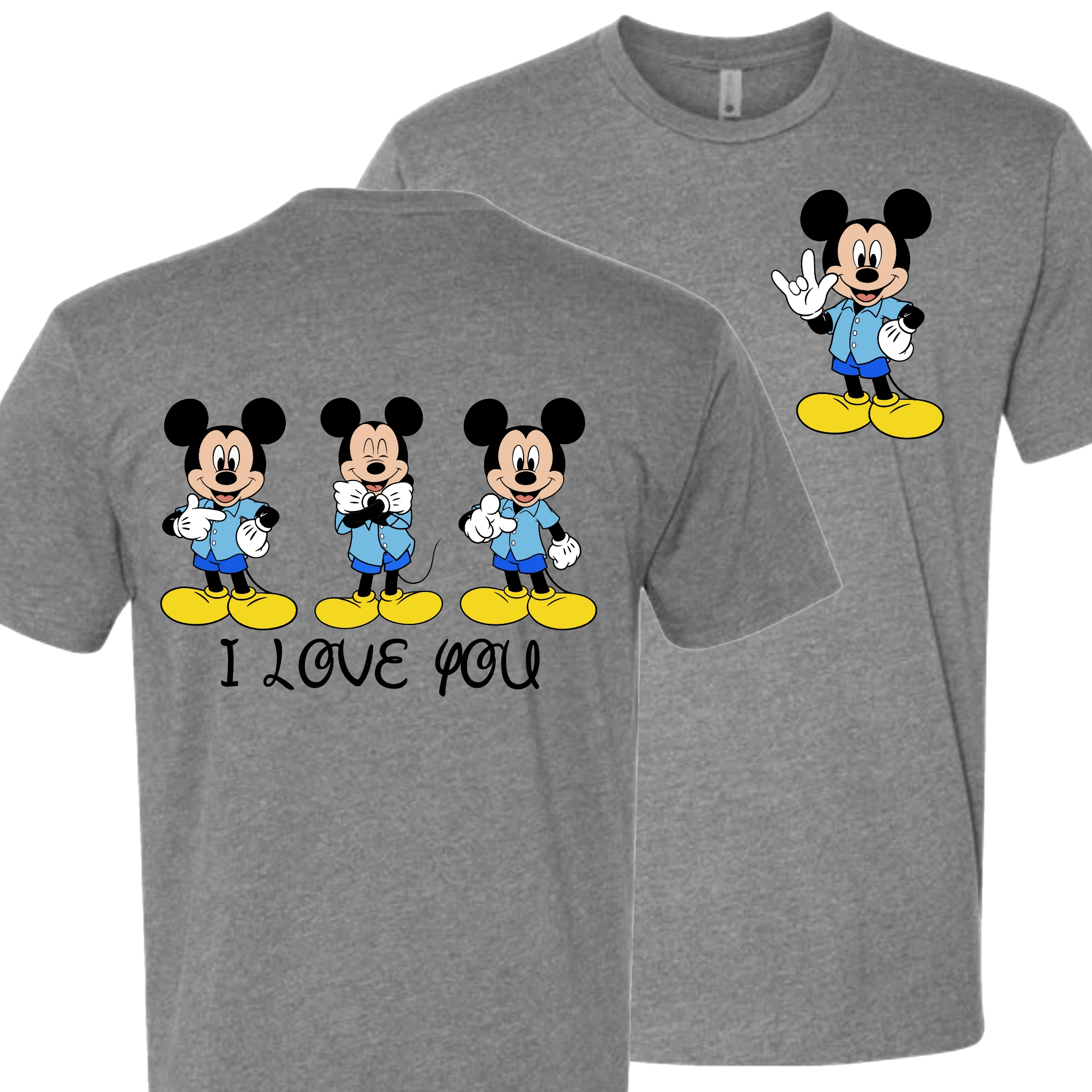 Mickey ILY I Love You T-Shirt