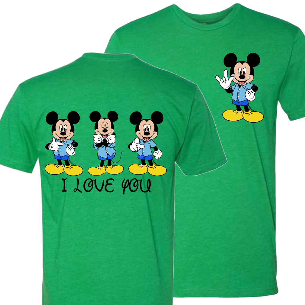 Mickey ILY I Love You T-Shirt